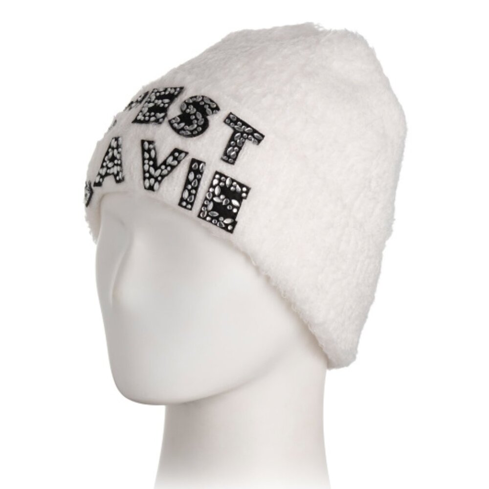 Karl Lagerfeld Paris Cest La Vie Beanie Hat